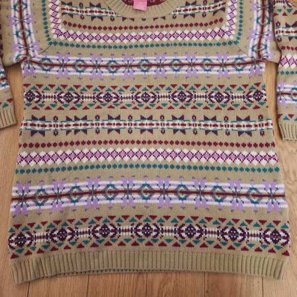 Woman Within Fair Isle Knit Sweater - Picture 5 of 12